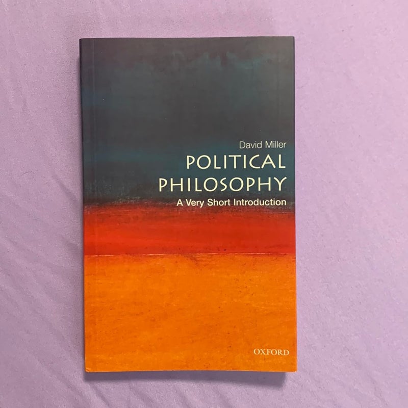 Political Philosophy: a Very Short Introduction