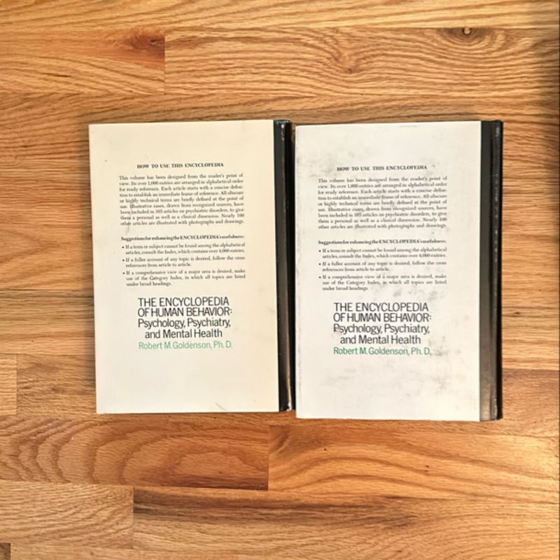 The Encyclopedia of Human Behavior by R Goldenson