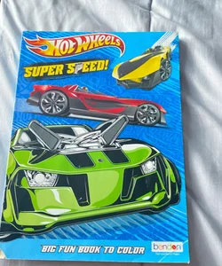 Hot wheels super speed coloring book 