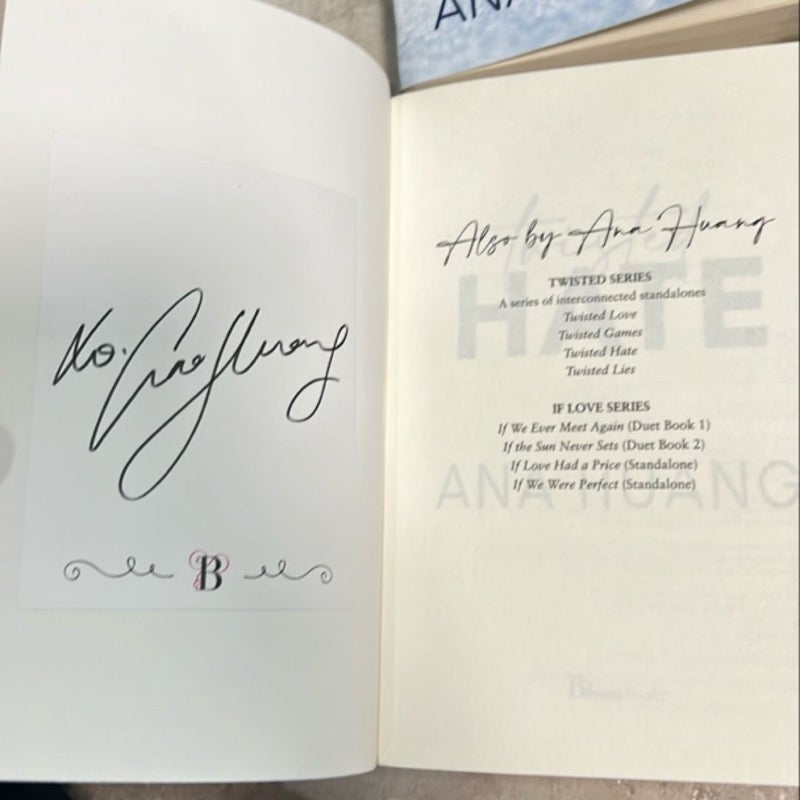 SIGNED EDITIONS - TWISTED SERIES - ANA HUANG