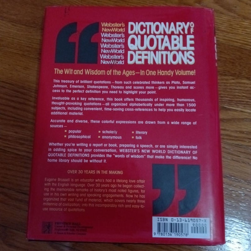 Webster's New World Dictionary of Quotable Definitions