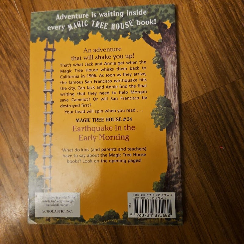 Magic Tree House Earthquake in the Early Morning