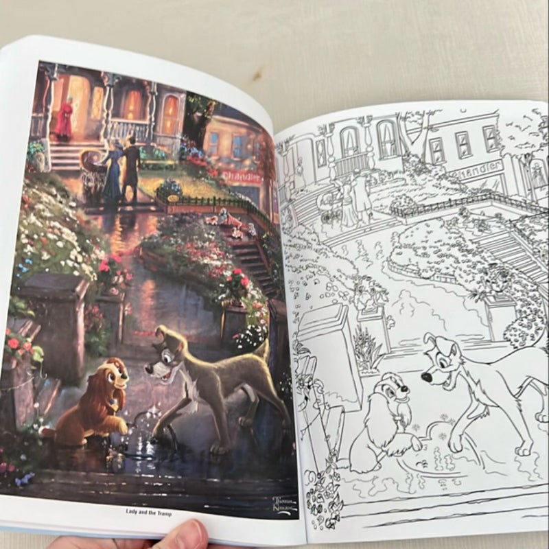 Disney Dreams Collection Thomas Kinkade Studios Coloring Book