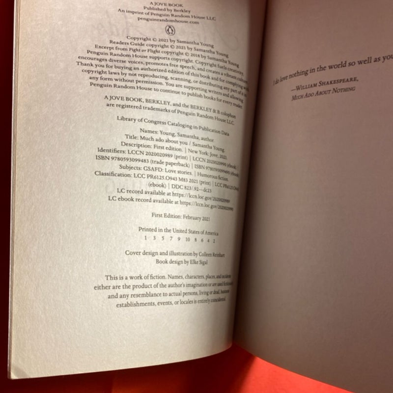 Much Ado about You First Printing