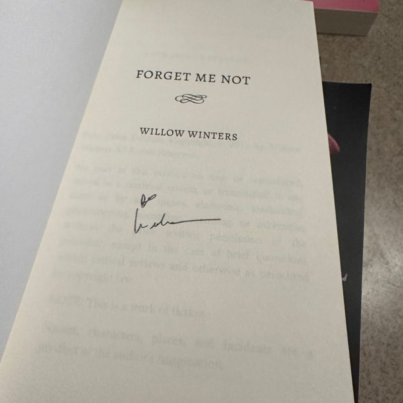 Forget Me Not signed