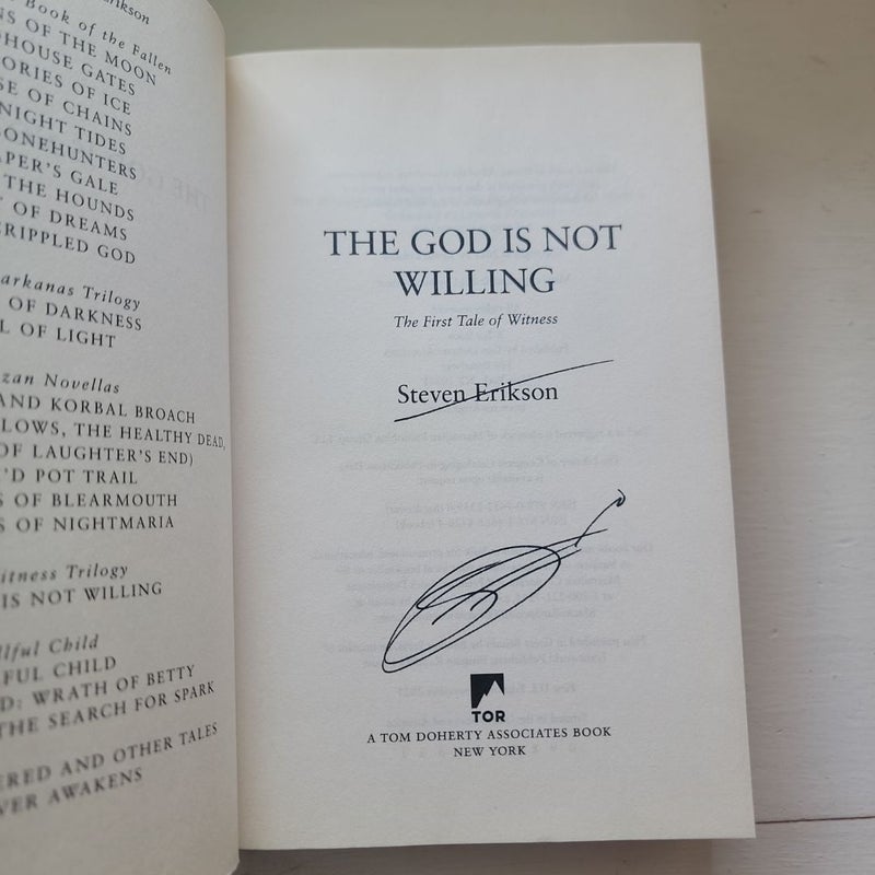 The God Is Not Willing [SIGNED]