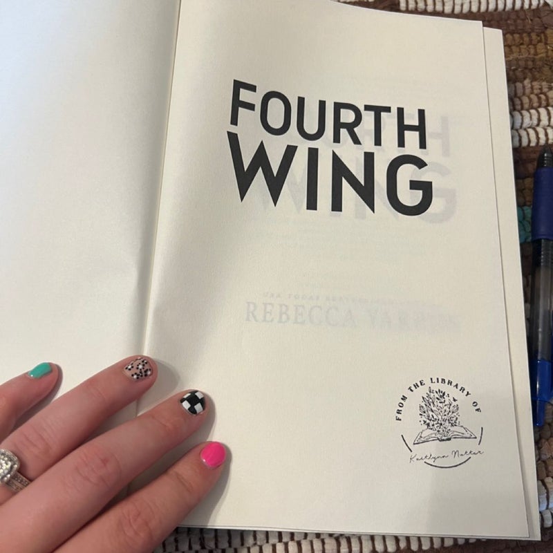 Fourth Wing first edition first print 