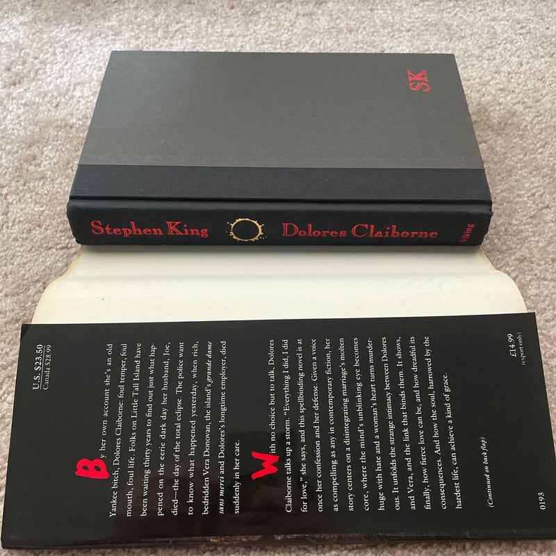 Dolores Claiborne (First Edition)