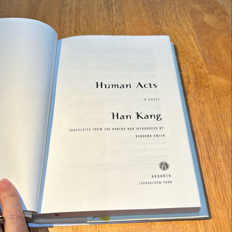 1st US ed./1st * Human Acts