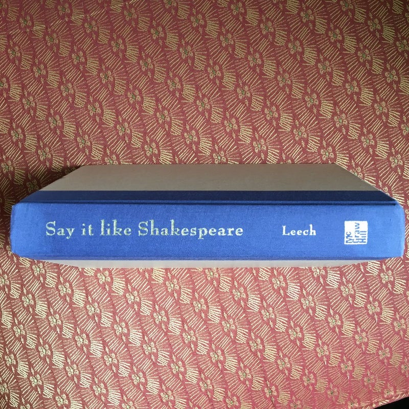Say It Like Shakespeare-Author inscribed