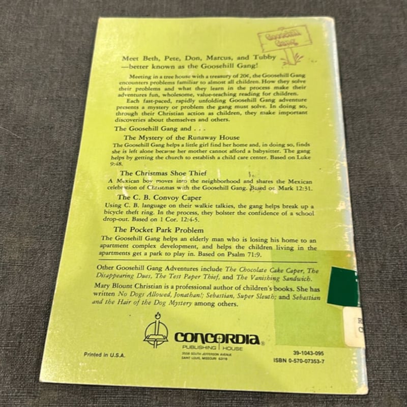 The Pocket Park Problem