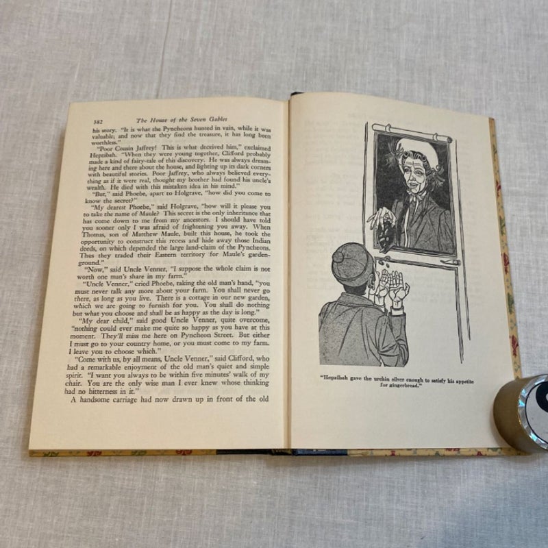 The Count of Monte Cristo & The House of Seven Gables Library Edition 1945 HC