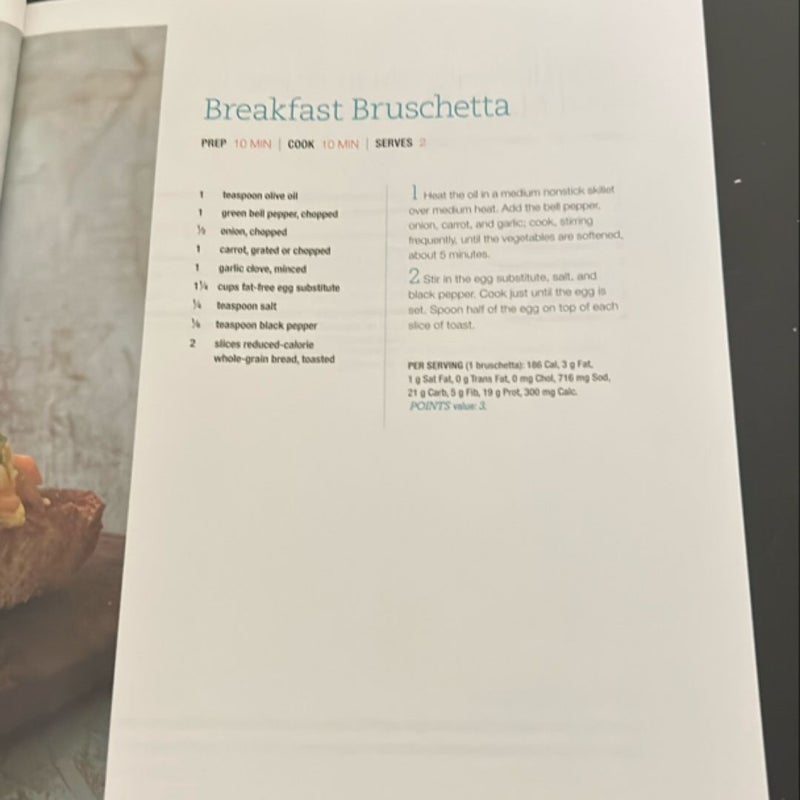 Weight watchers momentum cookbook 