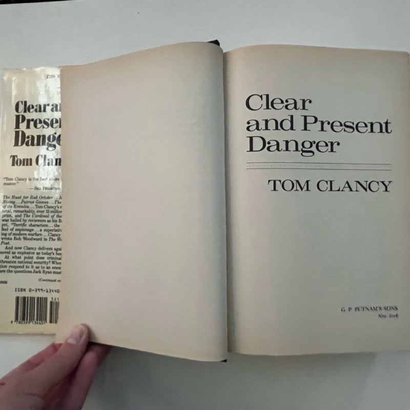 Clear and Present Danger, First Edition 