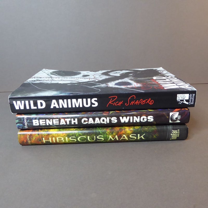 Rich Shapero Bundle Wild Animus + Beneath Caaaqi’s Wings + Hibiscus Mask, 3 books