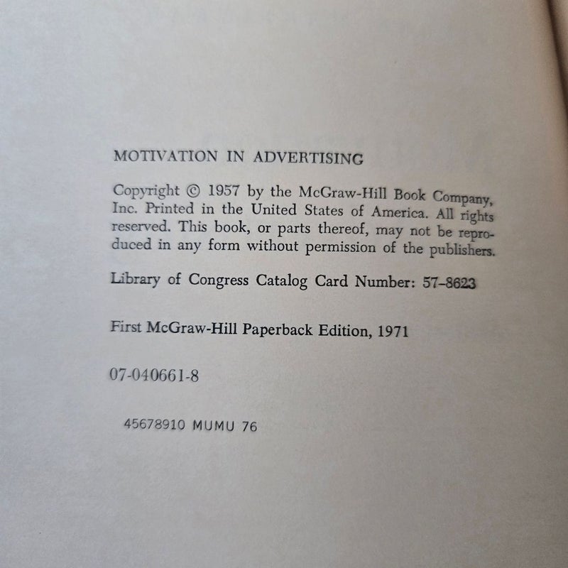 Motivation in Advertising