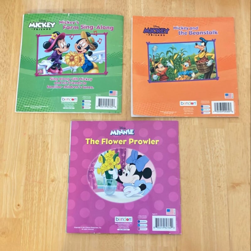 Mickey and Friends 3 book bundle