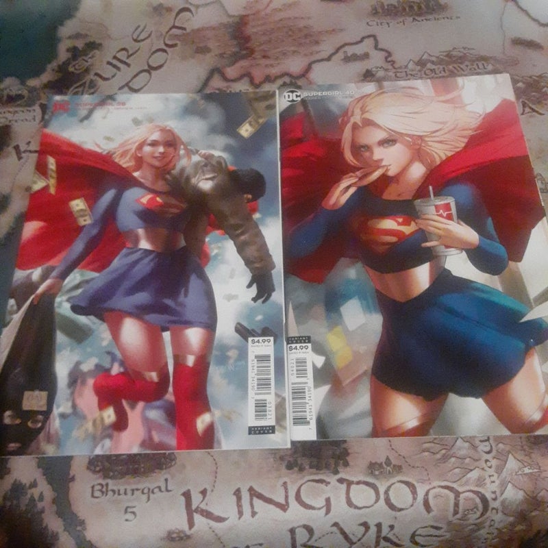 Supergirl 38,40 DC COMICS LOT Derrick Chew variant covers 