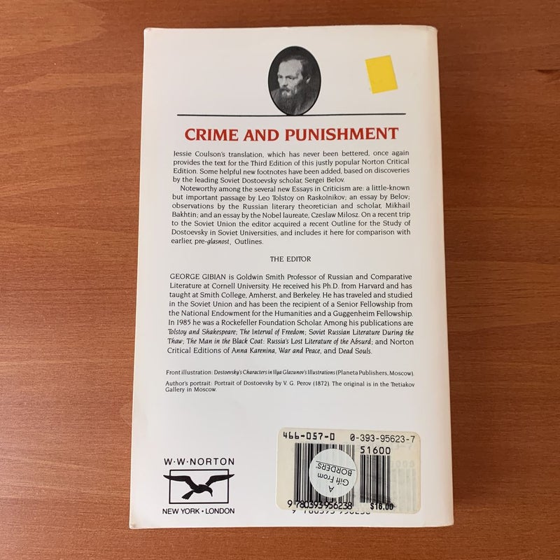Crime and Punishment - Norton Critical Edition