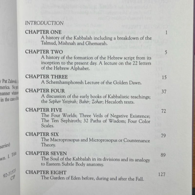 Kabbalah of the Golden Dawn (1993)