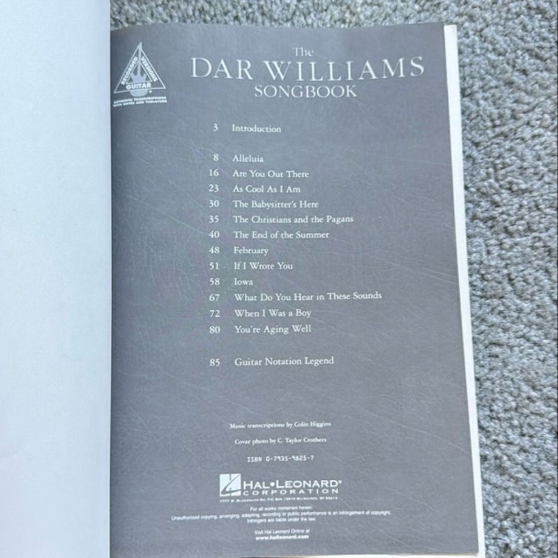 The Dar Williams Songbook