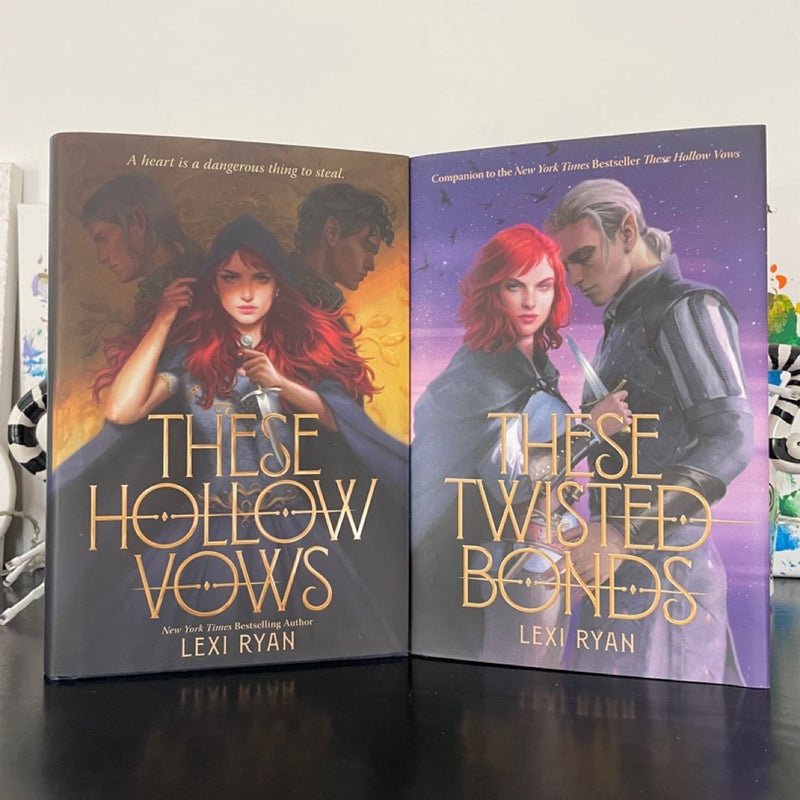 These hollow vows and these twisted bonds signed hardcover set 