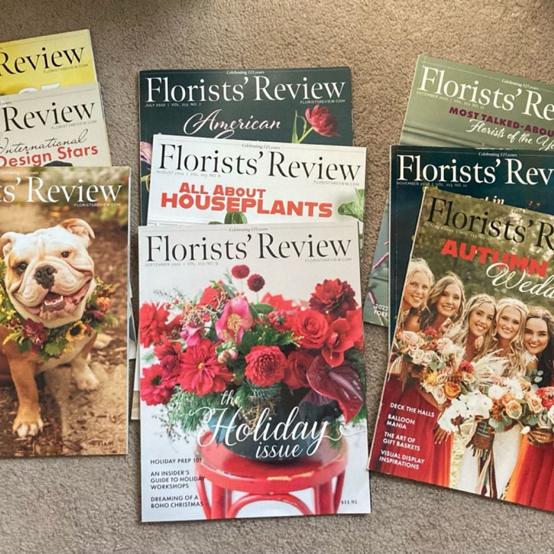 Florists Review lot of 9 flower magazines