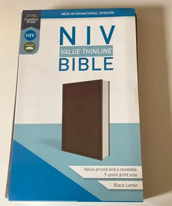 NIV Value Thinline Bible [Brown]