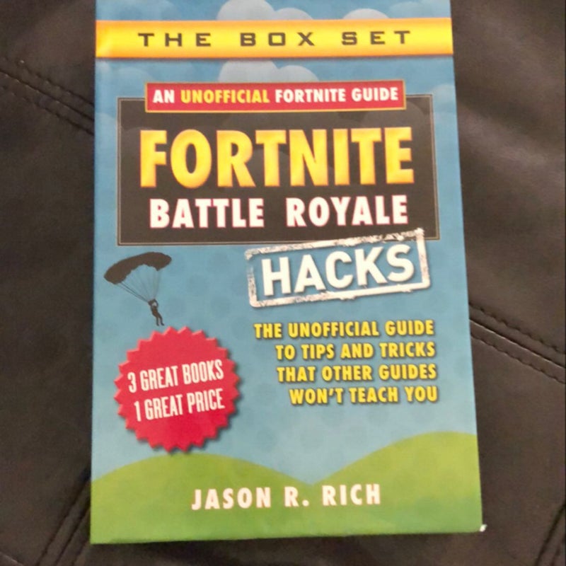 FORTNITE *Battle Royale HACKS*The Box Set~3 Books~Tips & Tricks*Unofficial Guide