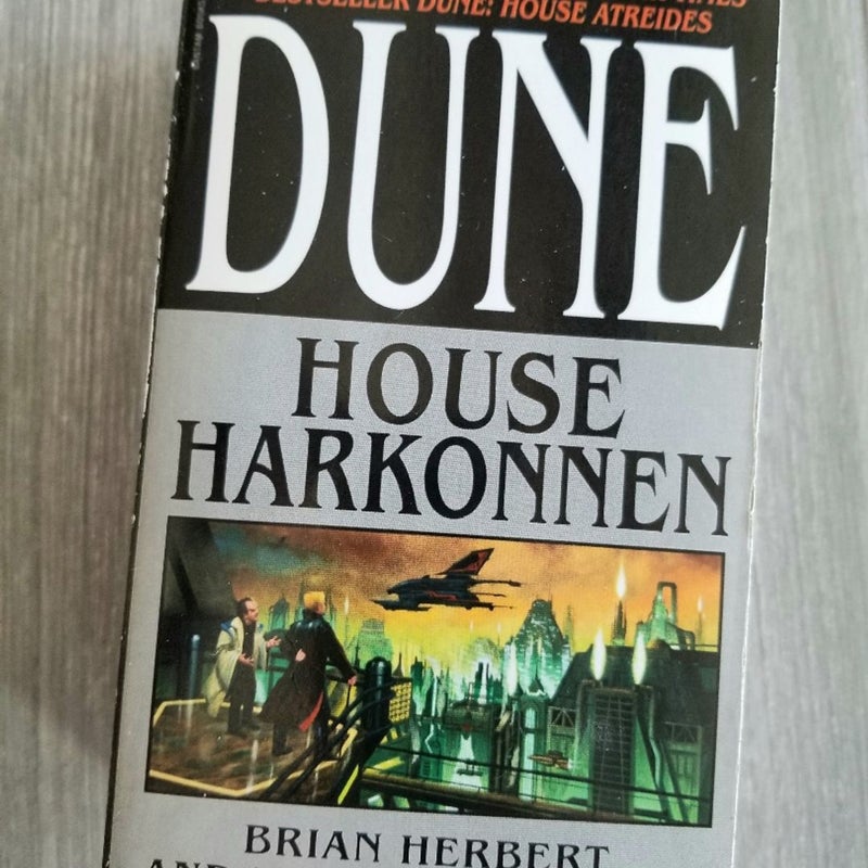 DUNE TRILOGY BY FRANK HERBERT: ATREIDES, HARKONNEN, CORRINO VTG. 2001-2002 BOOKS