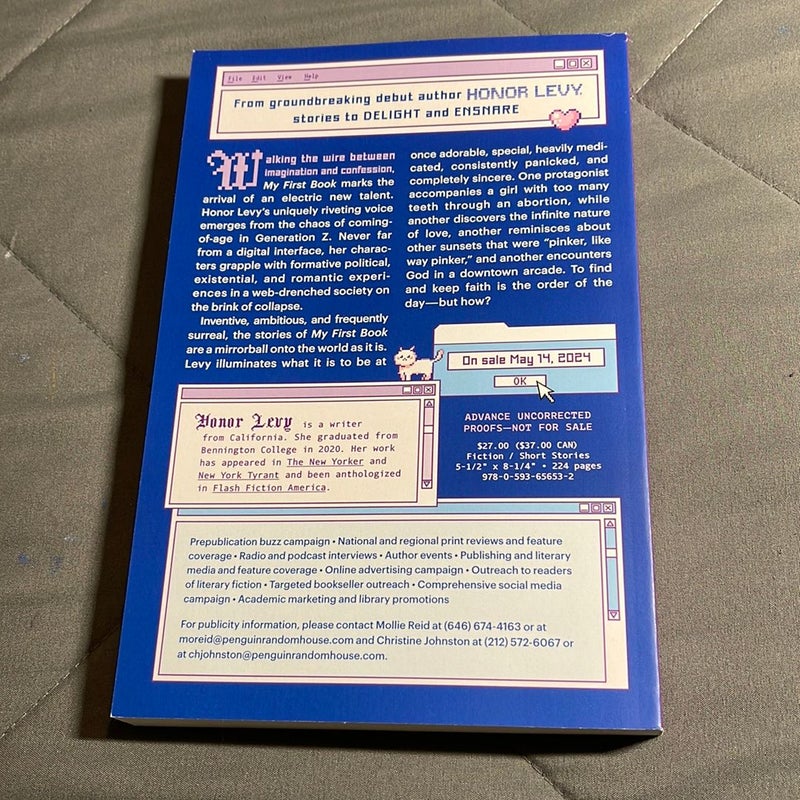 My First Book ARC