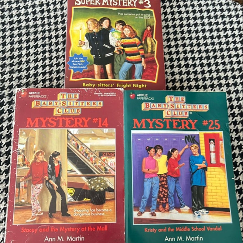 The Babysitters Club mystery bundle *1990s first editions