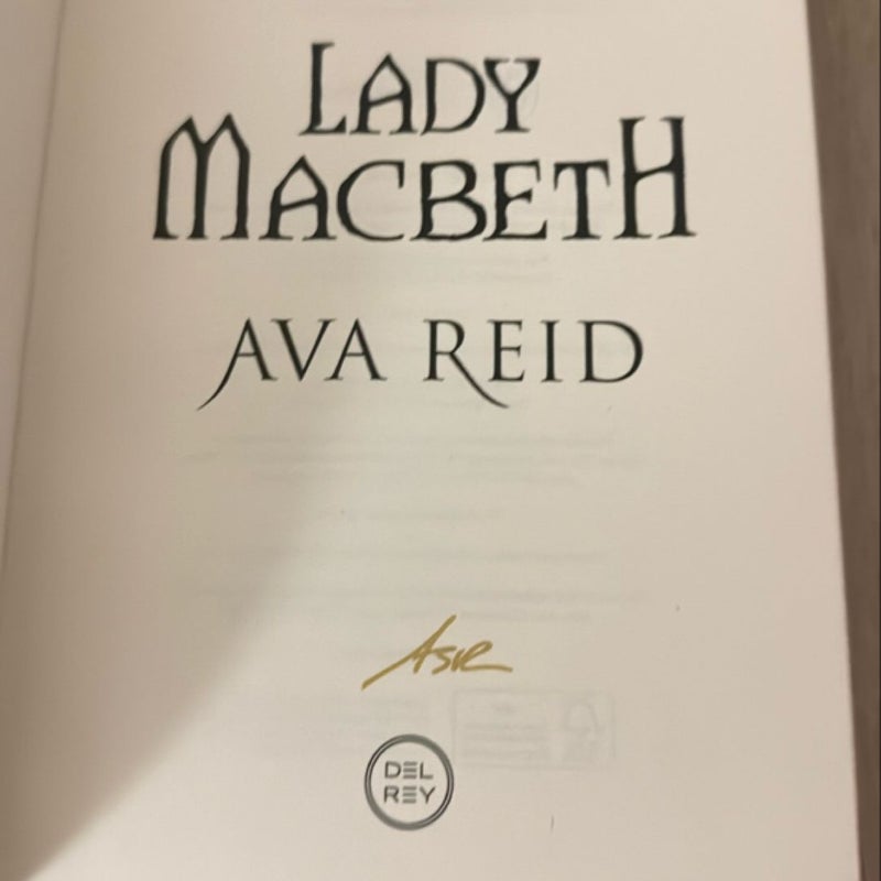 Lady Macbeth Waterstones SIGNED