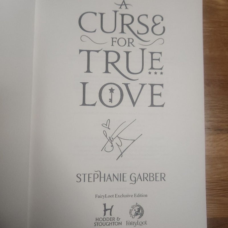 Fairyloot A Curse for True Love by Stephanie Garber