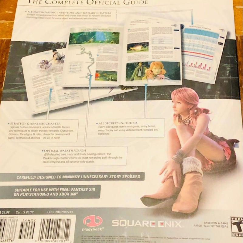 Final Fantasy XIII (PIGGYBACKINTERACTIVE.com) SquareEnix Gaming book