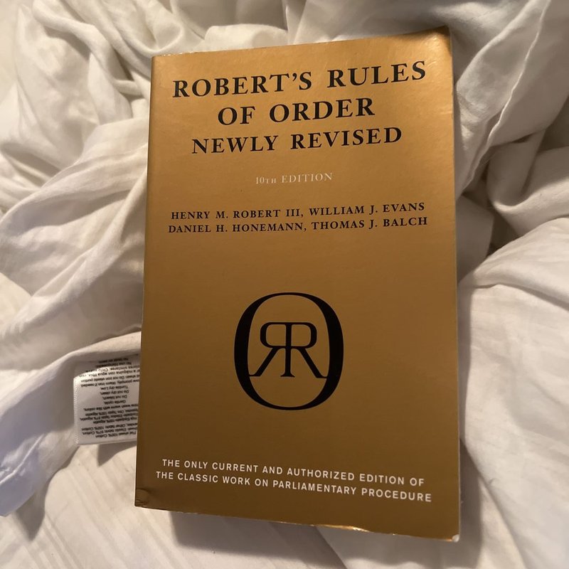 Robert's Rules of Order by Henry M. Robert
