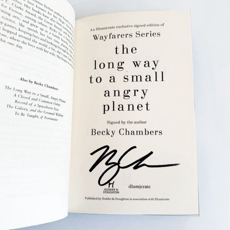 Wayfarers The Long Way to a Small Angry Planet, A Closed and Common Orbit, Record of a Spaceborn Few, The Galaxy and the Ground Within (SIGNED Illumicrate Exclusive Editions)