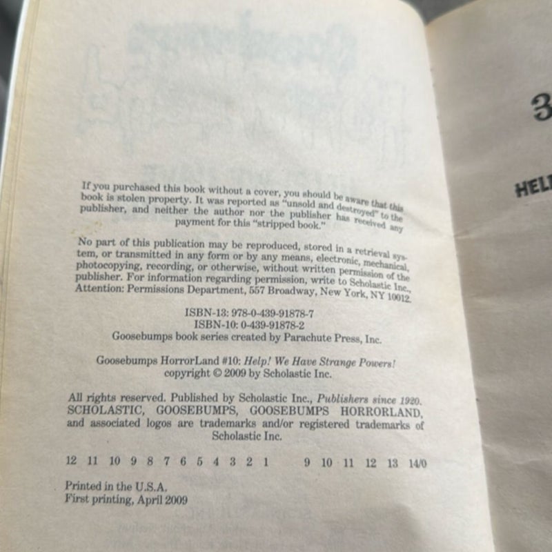 Help! We Have Strange Powers! First Edition