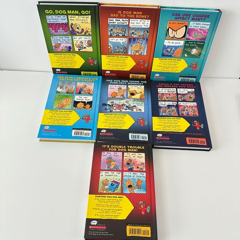 Dog Man Series Book Bundle, 7 Books