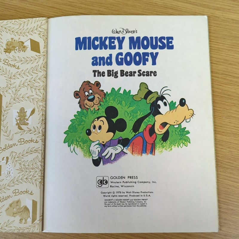 Mickey Mouse and Goofy The Big Bear Scare