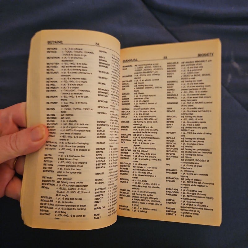 The Scrabble Player Dictionary