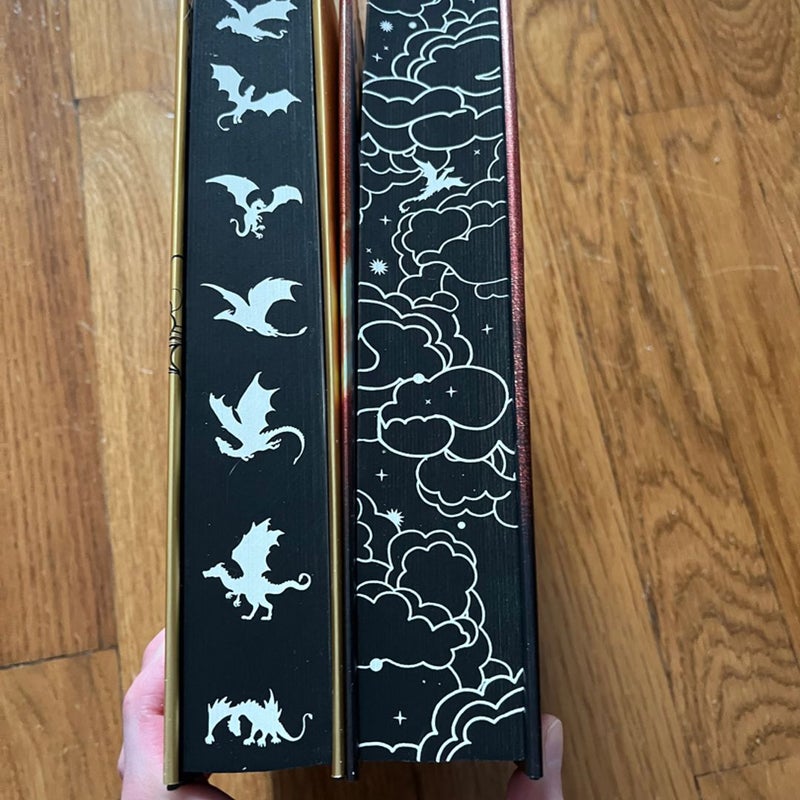 Australian exclusive editions of Fourth Wing & Iron Flame