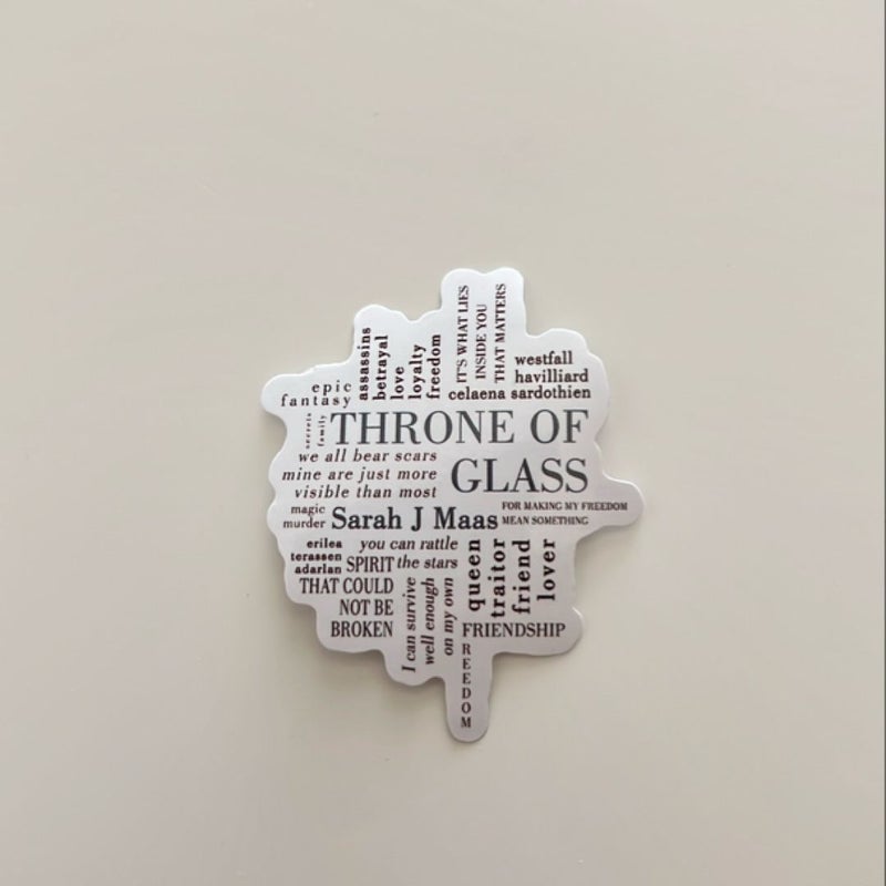 Throne of Glass sticker