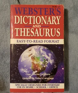 Dictionary and thesaurus