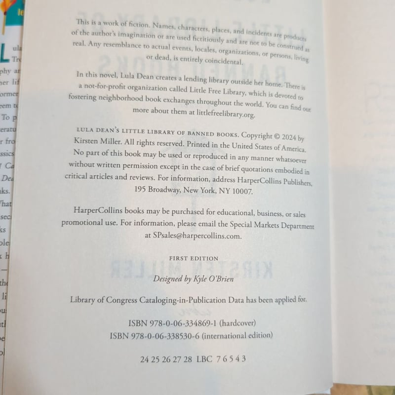 Lula Dean's Little Library of Banned Books FIRST EDITION by Kirsten ...