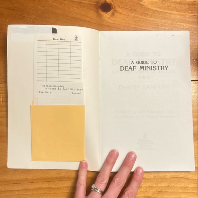 A Guide to Deaf Ministry