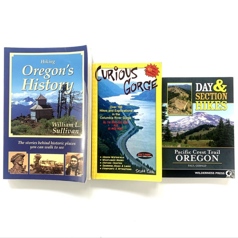 Oregon Pacific North West Hike And History Book Bundle(Lot Of 3)