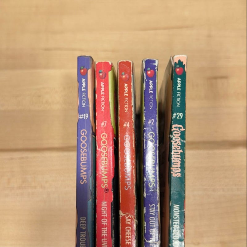 Goosebumps 5 Book Lot 