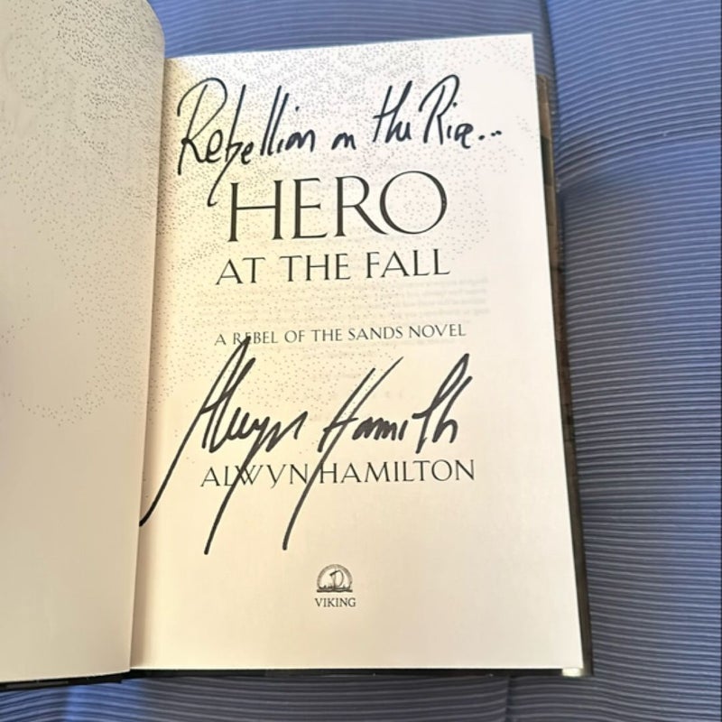 Hero at the Fall SIGNED (1st/1st) Hardcover