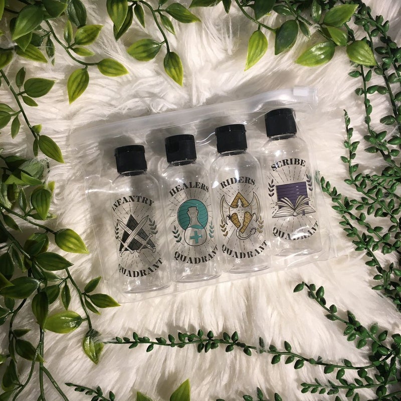 FairyLoot Fourth Wing Travel Bottles